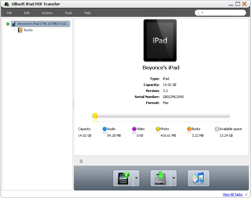 Click to view Xilisoft iPad PDF Transfer 3.0.3.0920 screenshot