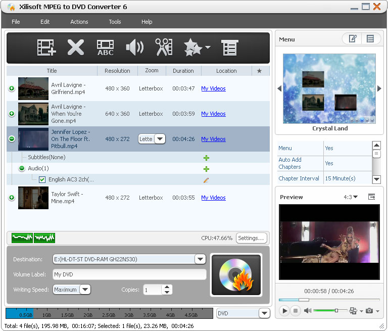 Xilisoft MPEG to DVD Converter 6.2.1.0321 full