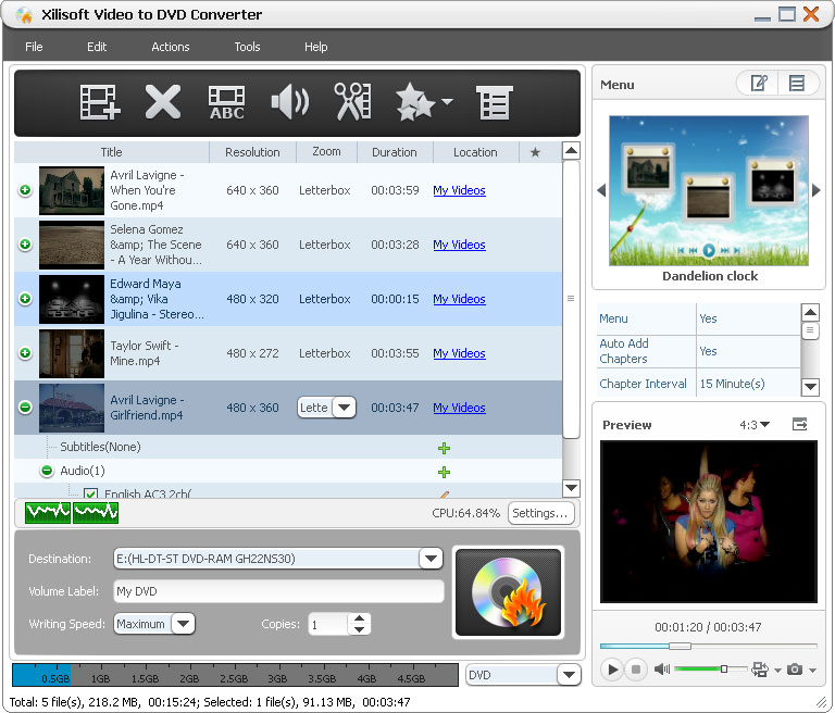 Xilisoft Video to DVD Converter 6.2.1.0321 full